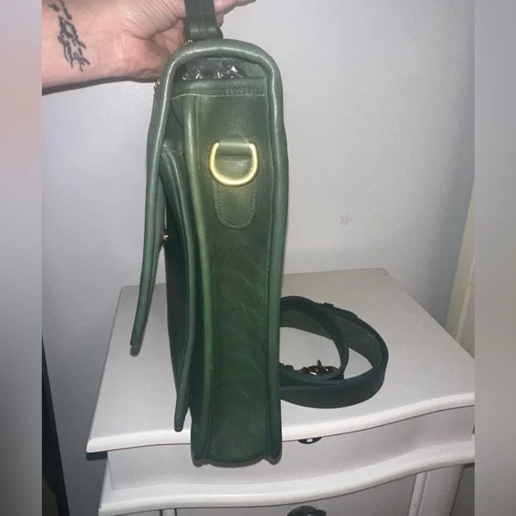 Vintage Coach Colebrooke Business Bag in Bottle Green! - Picture 6 of 10